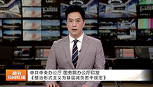 中共中央办公厅 国务院办公厅印发《整治形式主义为基层减负若干规定》